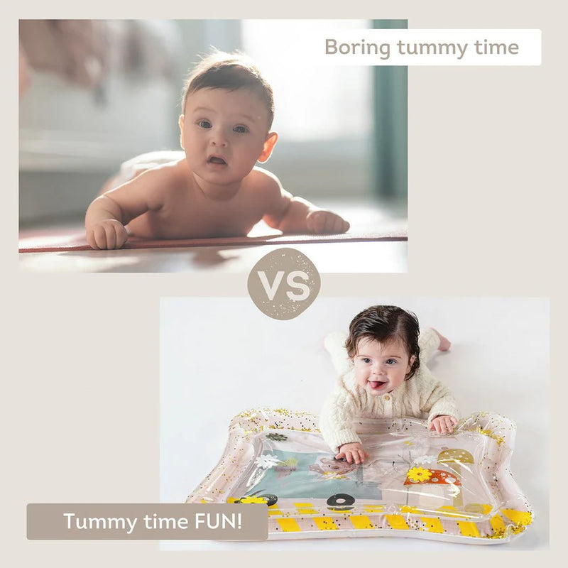Ice Cream Bear Tummy Time Water Mat, baby toys Learning SPACE