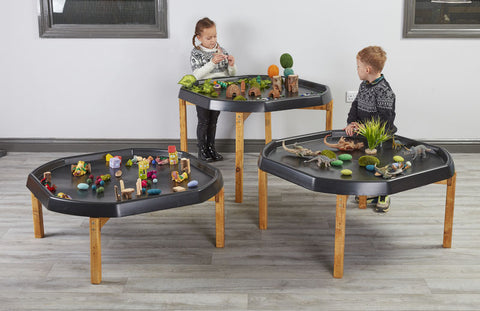 Indoor Wooden Tuff Spot Stands (3Pk)-Cosy Direct, Tuff Tray, Wellbeing Furniture-Learning SPACE