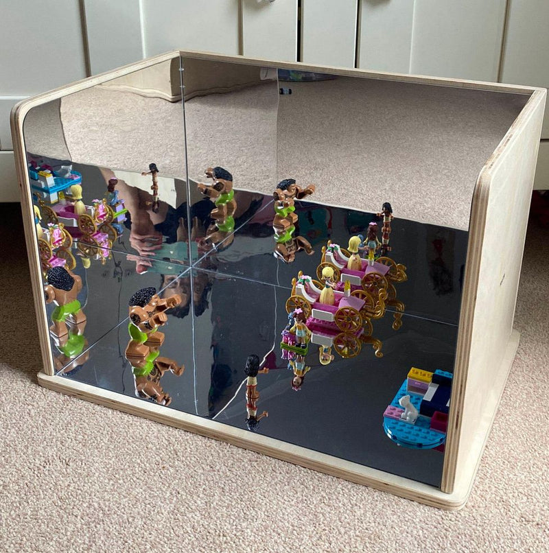 Infinite Reflections Wooden Mirror, Learning SPACE