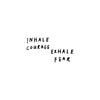 Inhale Courage Exhale Fear - Wall Decal-Calmer Classrooms,Classroom Displays,Helps With,Playground Wall Art & Signs,Primary Books & Posters,Sensory Wall Panels & Accessories,Sticker,Wall & Ceiling Stickers-Learning SPACE