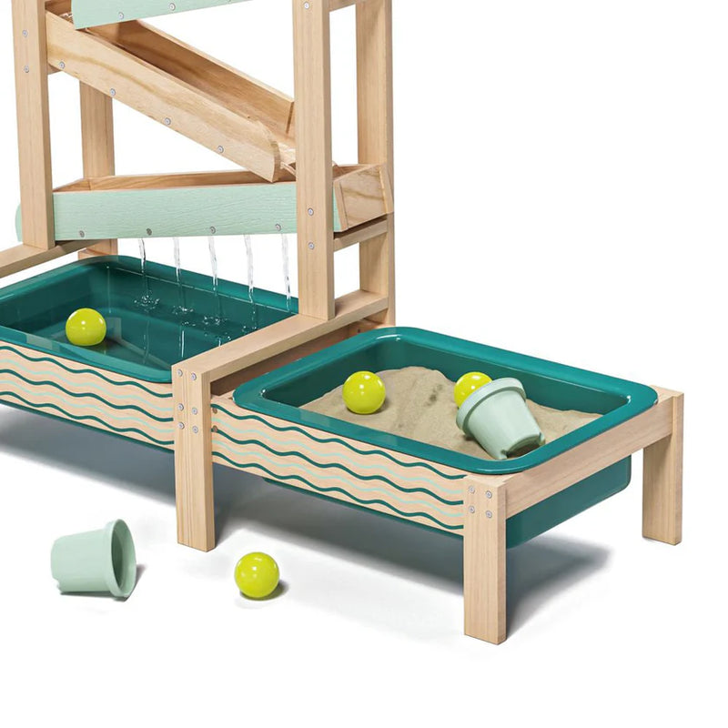Interactive Wooden Water Track for Kids – Outdoor Play & Learning, Learning SPACE