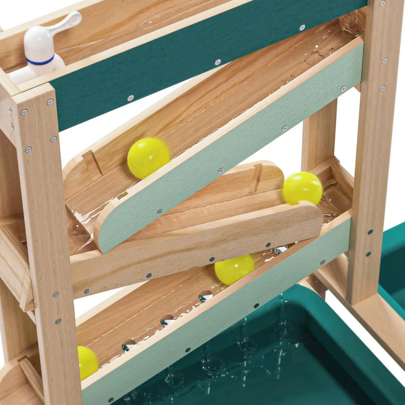 Interactive Wooden Water Track for Kids – Outdoor Play & Learning, Learning SPACE
