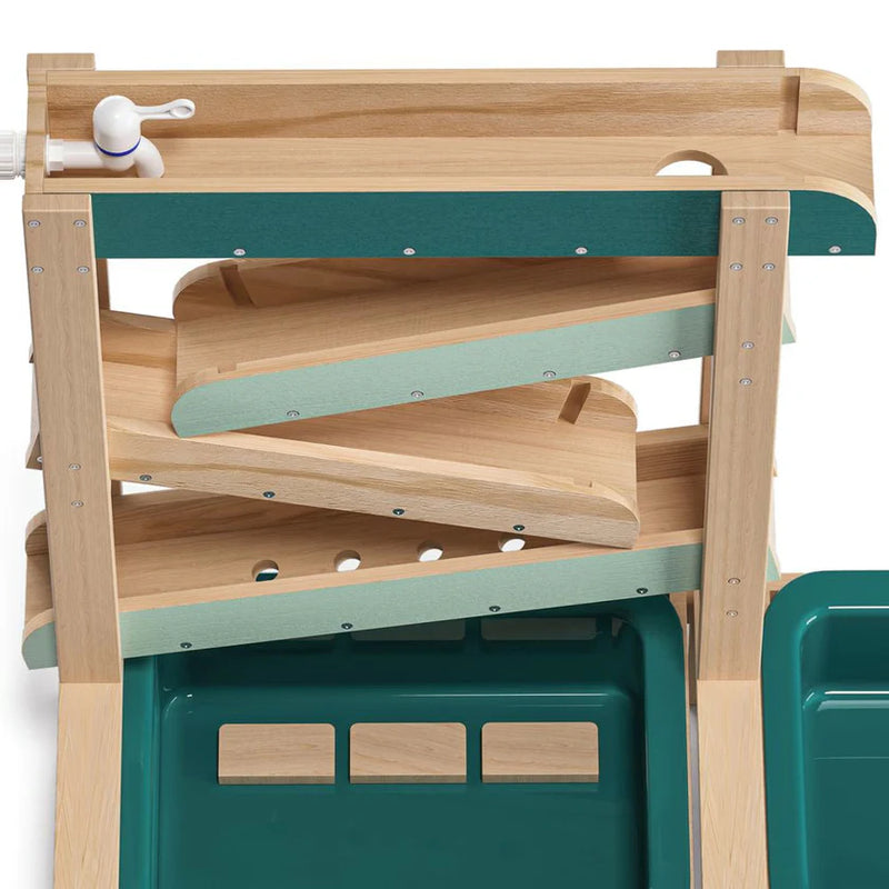 Interactive Wooden Water Track for Kids – Outdoor Play & Learning, Learning SPACE
