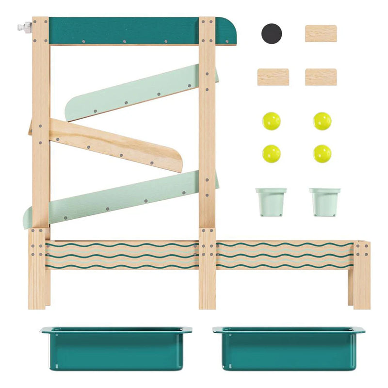 Interactive Wooden Water Track for Kids – Outdoor Play & Learning, Learning SPACE