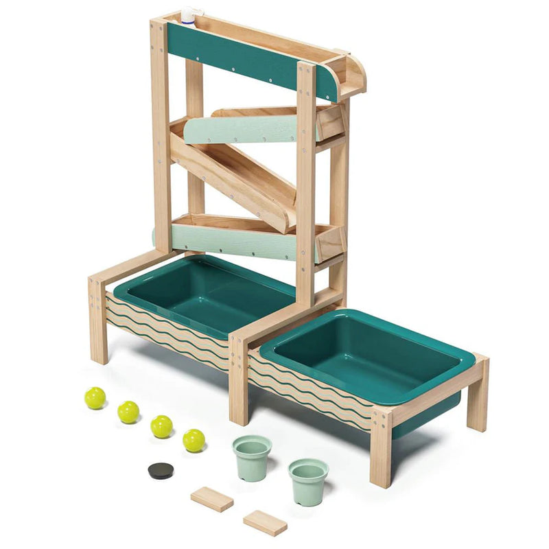 Interactive Wooden Water Track for Kids – Outdoor Play & Learning, Learning SPACE