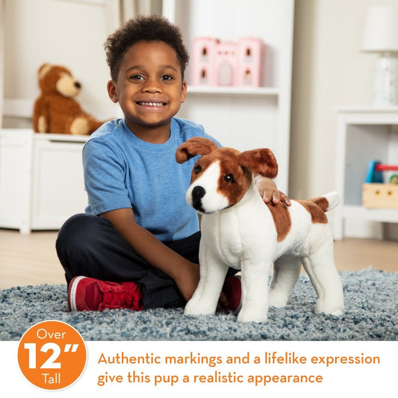 Jack Russell Terrier Dog Giant Stuffed Animal, Learning SPACE