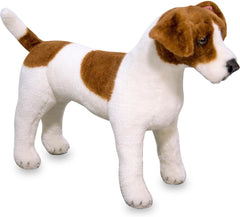 Jack Russell Terrier Dog Giant Stuffed Animal-Baby Soft Toys,Calming and Relaxation,Comfort Toys,Dolls & Doll Houses,Games & Toys,Gifts For 3-5 Years Old,Imaginative Play,Nurture Room-Learning SPACE