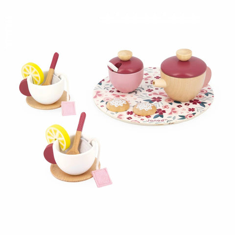 Janod Twist - Tea Set-Games & Toys,Imaginative Play,Janod Toys,Kitchens & Shops & School,Play Kitchen Accessories,Role Play,Wooden Toys-Learning SPACE