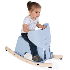 Janod Wooden Rocking Elephant with removable protection, for baby and toddler-Rocking Horses & Animals-Baby & Toddler Gifts, Baby Ride On's & Trikes, Christmas, Discontinued, Early Years. Ride On's. Bikes. Trikes, Janod Toys, Ride On's. Bikes & Trikes, Rocking-Learning SPACE