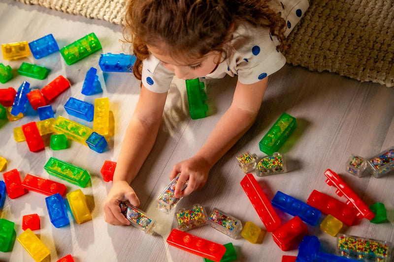 Jelly Blox Creative Kit - Squishing Building Blocks (20 Pieces), Learning SPACE
