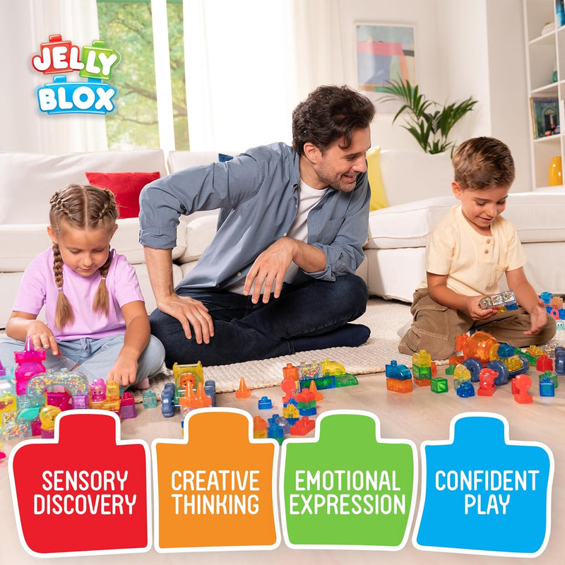 Jelly Blox Dump Truck Set, Building Toys Learning SPACE