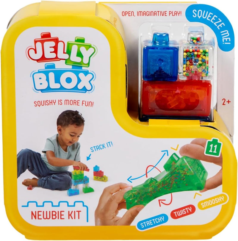 Jelly Blox Squishing Building Blocks – Newbie Kit (11 Pieces), Learning SPACE