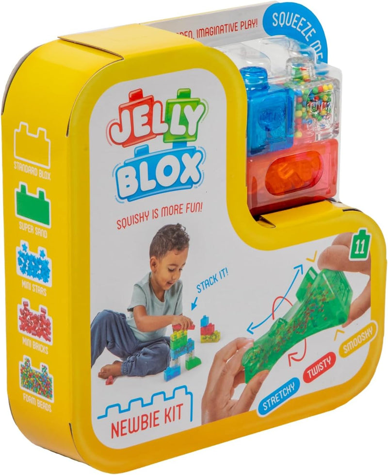 Jelly Blox Squishing Building Blocks – Newbie Kit (11 Pieces), Learning SPACE