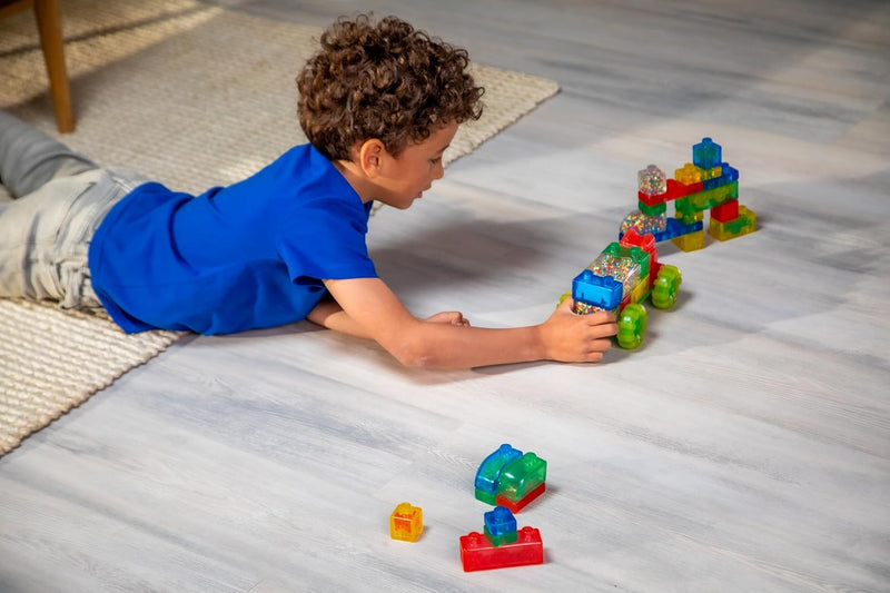 Jelly Blox Squishing Building Blocks – Vehicle Kit (35 Pieces), Learning SPACE