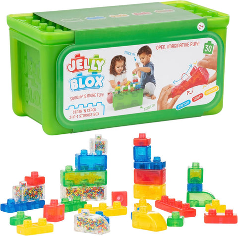 Jelly Blox Squishy Building Block 2-in-1 Storage Box-Building Blocks,excell2,Fidget,Jelly Blox,Squishing Fidget-Learning SPACE