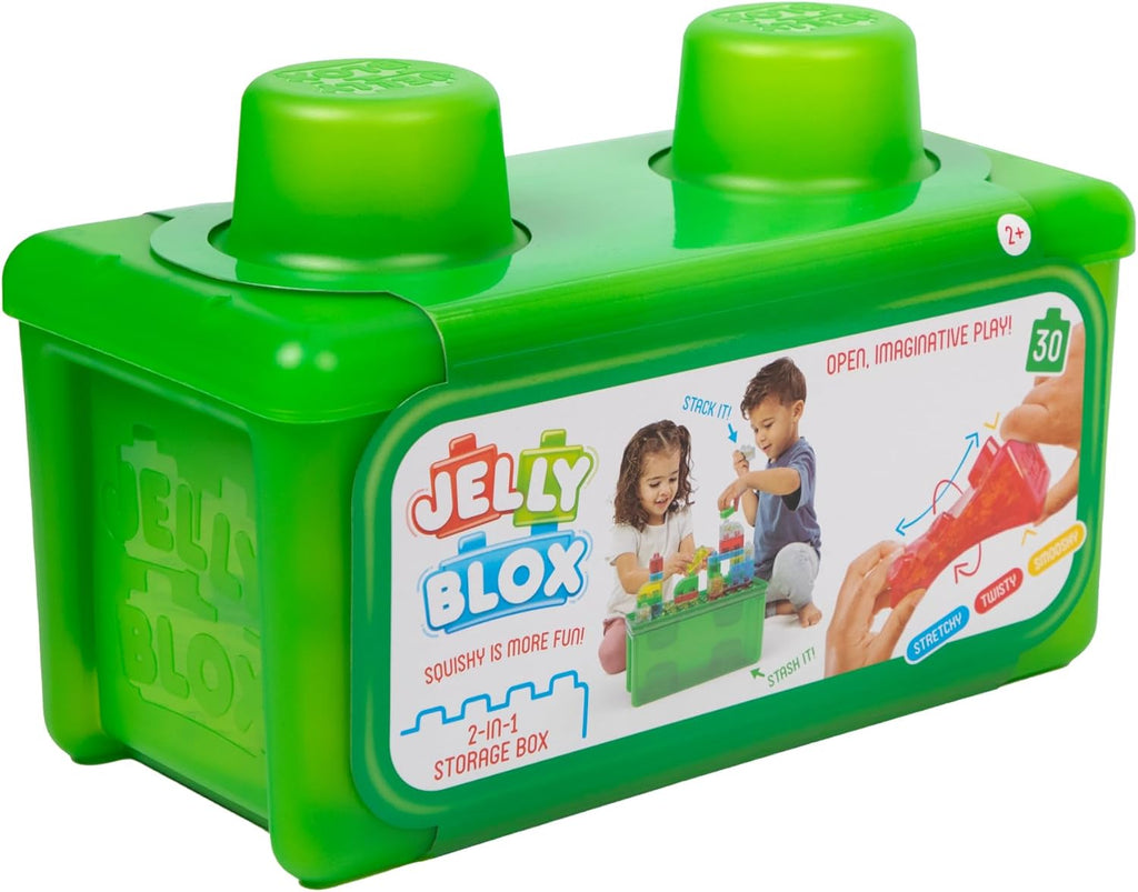 Jelly Blox Stash & Stack Storage Set, Building Toys Learning SPACE