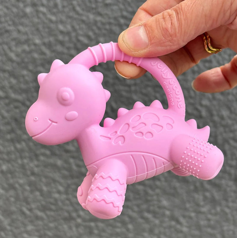 Jellystone Designs Dino Teether, Pacifiers, Teethers & Teething Relief Learning SPACE