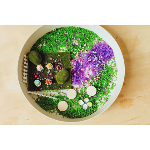 Jellystone Designs Fairy Garden Sensory Kit - Includes Tray, Learning SPACE