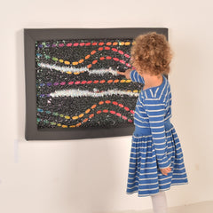 Join the Dots Padded Flip Sequin Board-Calming & Anxiety,excell2,Nursery,Rainbow Theme Sensory Room,Sensory,sensory activity,Sensory Seeking,Sensory Wall Panels & Accessories,Tactile Toys & Books-Learning SPACE