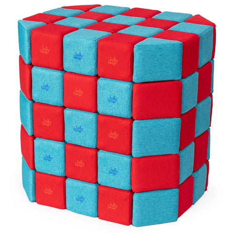 Jollyheap Magnetic Blocks Basic Set 100-Building Blocks,Jollyheap,Soft Play Sets-12-23-JHBASIC-1223-Learning SPACE