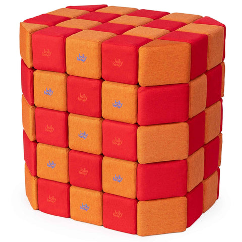 Jollyheap Magnetic Blocks Basic Set 100-Building Blocks,Jollyheap,Soft Play Sets-12-25-JHBASIC-1225-Learning SPACE