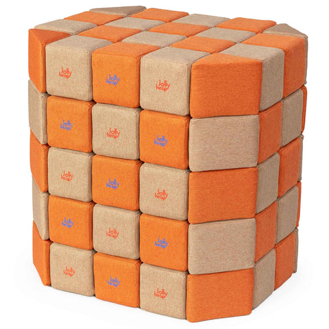 Jollyheap Magnetic Blocks Basic Set 100-Building Blocks,Jollyheap,Soft Play Sets-14-25-JHBASIC-1425-Learning SPACE