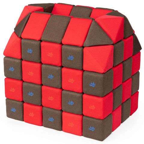 Jollyheap Magnetic Blocks Creative Set 100 4-Shapes-Building Blocks,Jollyheap,Soft Play Sets-12-24-JHCreative-1224-Learning SPACE