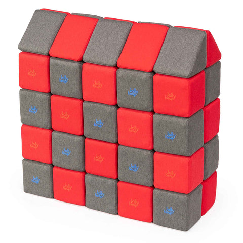 Jollyheap Magnetic Blocks Medium Set 50-Building Blocks,Jollyheap,Soft Play Sets-12-22-JHMED-1222-Learning SPACE