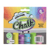 Jumbo Coloured Sidewalk Chalk - Pk 6