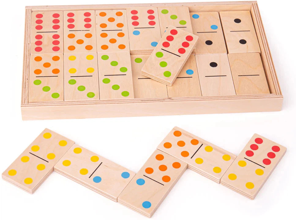 Jumbo Dominoes Wooden Children's Game-Bigjigs Toys,Dyscalculia,Games & Toys,Neuro Diversity,SCOTEXCEL,Stock,Table Top & Family Games,Teen Games,Wooden Toys-Learning SPACE