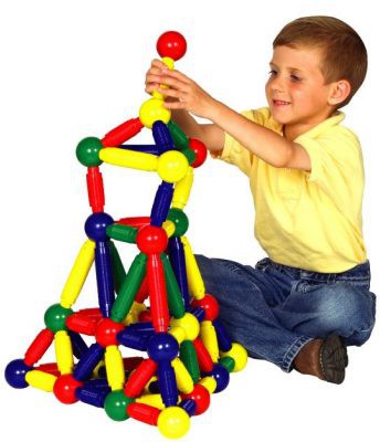 Jumbo Magnetic Construction Set - 72 Pieces-Additional Need,AllSensory,Engineering & Construction,Fine Motor Skills,Helps With,Maths,Playlearn,Primary Maths,S.T.E.M,Sensory Seeking,Shape & Space & Measure,Stacking Toys & Sorting Toys,Stock-Learning SPACE