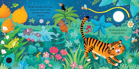 Jungle Sounds - Noisy Book-AllSensory,Baby Books & Posters,Baby Musical Toys,Baby Sensory Toys,Calming & Anxiety,Early Years Books & Posters,Early Years Literacy,Music,Sensory Seeking,Sound Equipment,Stock,Usborne Books-Learning SPACE