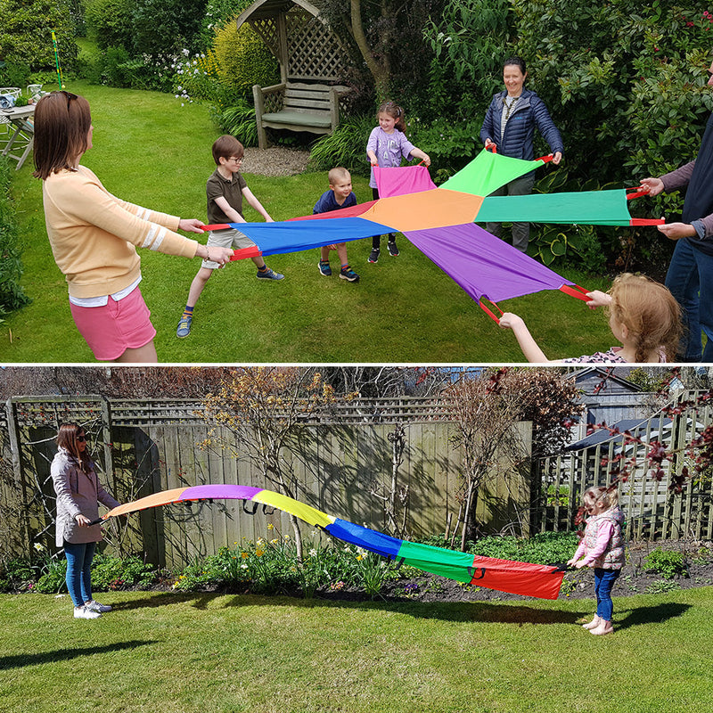 Junior Sunflower Parachute and Junior Rainbow Wave Twin Pack, Learning SPACE