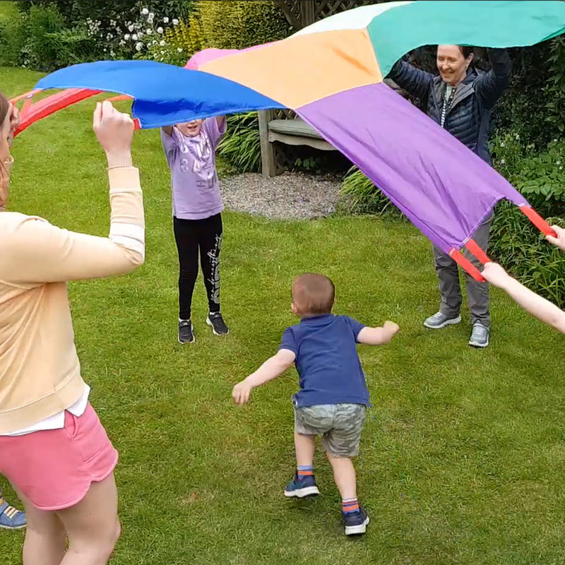 Junior Sunflower Parachute and Junior Rainbow Wave Twin Pack, Learning SPACE