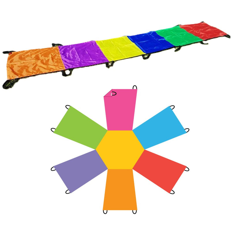 Junior Sunflower Parachute and Junior Rainbow Wave Twin Pack, Learning SPACE