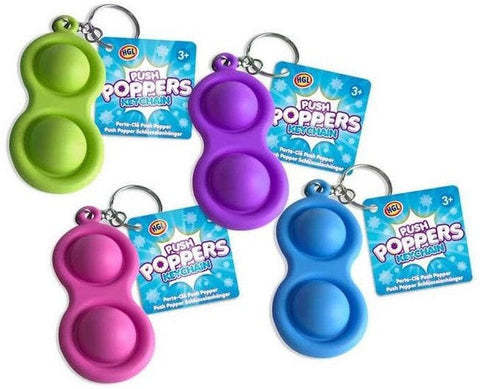 Keychain Push Popper-Calmer Classrooms, Cause & Effect Toys, Discontinued, Fidget, Gifts For 3-5 Years Old, Helps With, Push Popper, Stock, Stress Relief, Tobar Toys, Toys for Anxiety-Learning SPACE