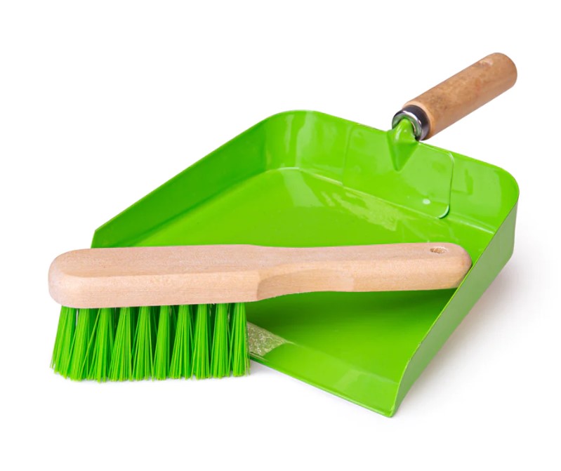 Kids Dust Pan and Brush Imaginative Role Play Toy, Learning SPACE