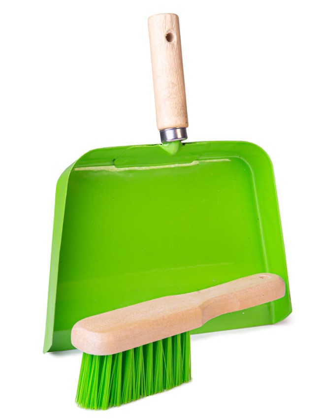 Kids Dust Pan and Brush Imaginative Role Play Toy, Learning SPACE