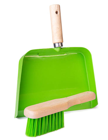 Kids Dust Pan and Brush Imaginative Role Play Toy-Bigjigs Toys,Garden Tools,Imaginative Play,Pretend play,Strength & Co-Ordination,Toy Garden Tools-Learning SPACE