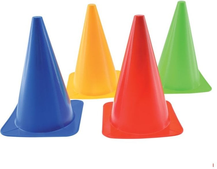 Kids Traffic Cones Play Set (4 Pack) Sensory Circuits and Therapy Sessions, Learning SPACE