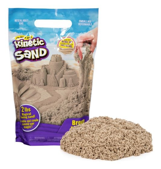 Kinetic Sand Brown Sand 2lb Refill-AllSensory,Calming & Anxiety,Fine Motor Skills,Kinetic Sand,Messy Play,Sand,Sensory,sensory activity,Sensory Seeking,Tactile Toys & Books,Water & Sand Toys-Learning SPACE