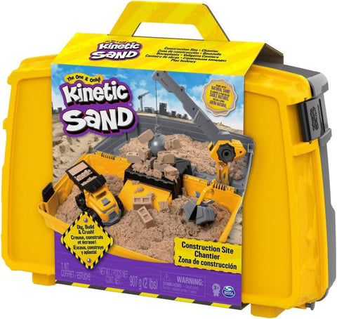 Kinetic Sand Construction Site Sandbox-Kinetic Sand,Sand,Sand & Water,Water & Sand Toys-Learning SPACE