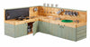 Ks1 Country Green Corner Kitchen-Cosy Direct, Kitchens & Shops & School, Play Kitchen-Learning SPACE