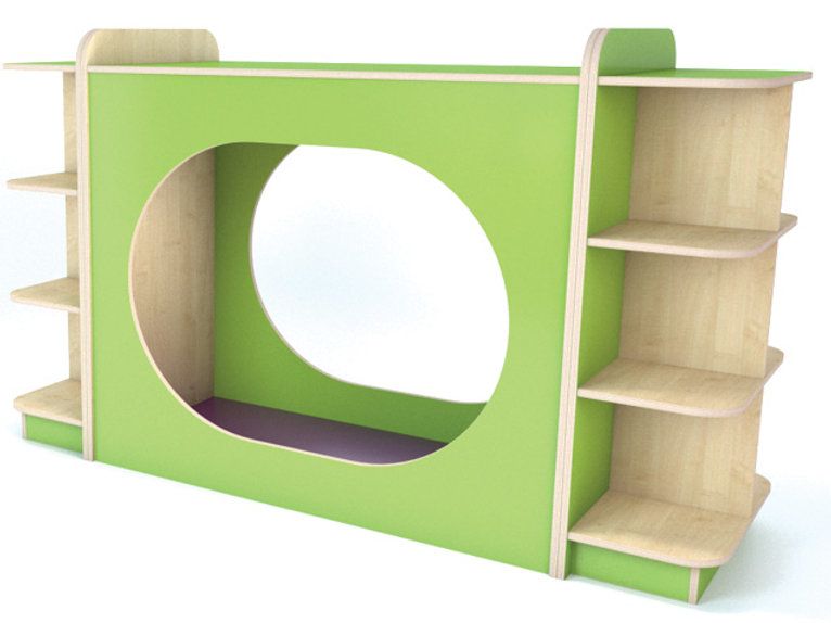KubbyClass® Hideaway Double Play Nook & Bookcase, Learning SPACE