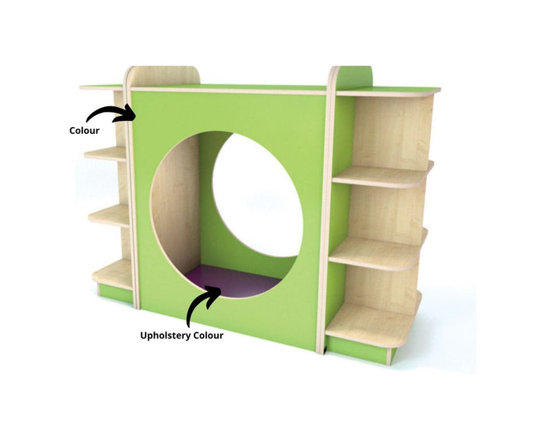 KubbyClass® Hideaway Nook and Bookcase - Set L, Early Education & Smart Toys Learning SPACE