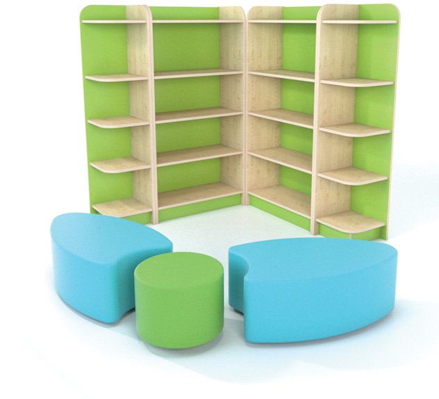 KubbyClass® Reading Corner - Set C, With Seating Learning SPACE
