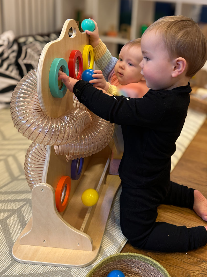 Twist and Turn Tubie - Wooden Sensory Play, Learning SPACE