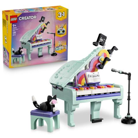 LEGO® (31392) 3-in-1 Music Decor Piano with Cat, Activity Toys Learning SPACE