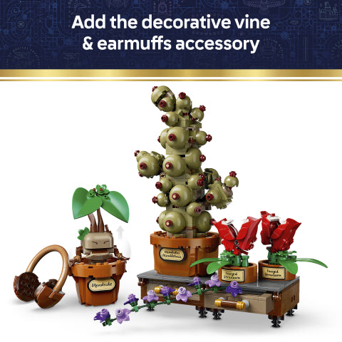 LEGO® (76474) Harry Potter™ Hogwarts™ Herbology Plants Set, Building Toys Learning SPACE