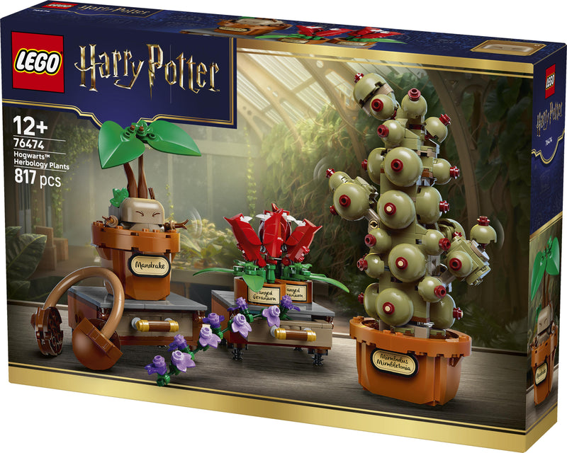LEGO® (76474) Harry Potter™ Hogwarts™ Herbology Plants Set, Building Toys Learning SPACE